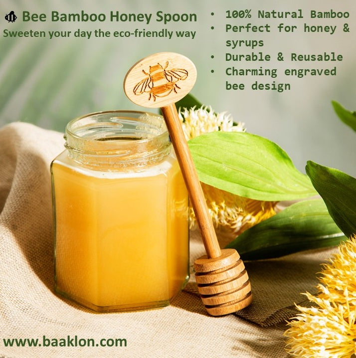 Sweeten Sustainably with the Bee Bamboo Honey Spoon 🐝