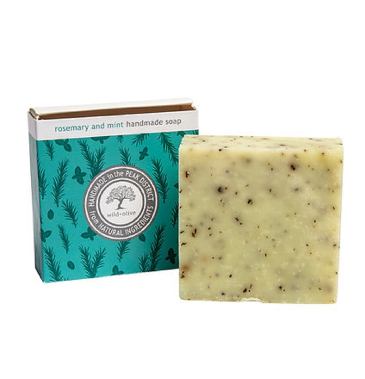 Packaged green soap bar