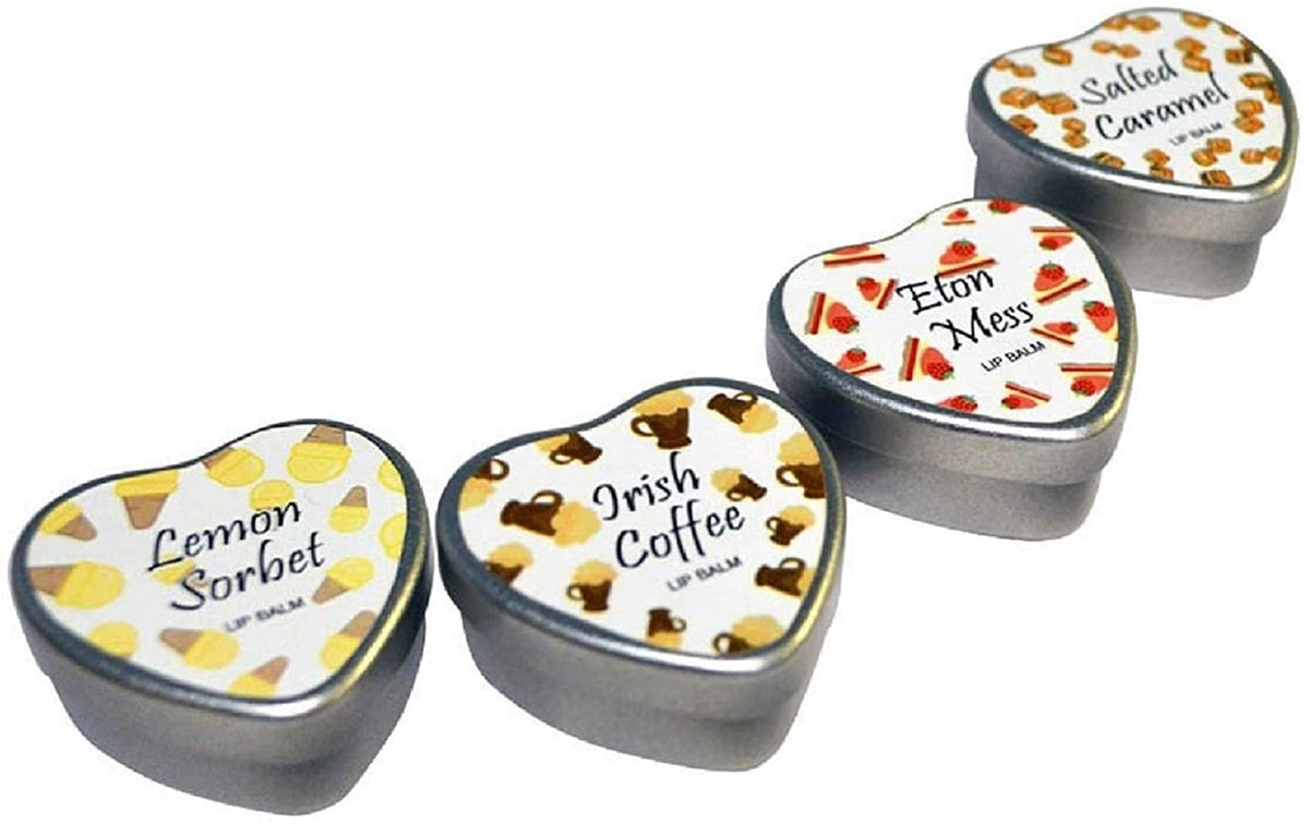 Small round lip balm tins