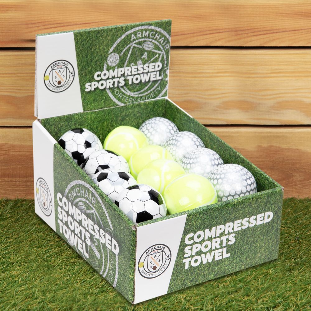 Compressed Sports Towel Ball