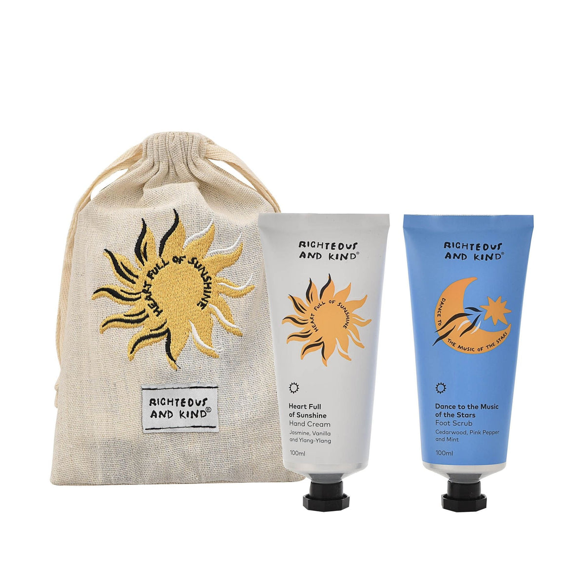 Hand Cream & Foot Scrub Pamper Gift Set – Jasmine, Vanilla, Cedarwood & Mint