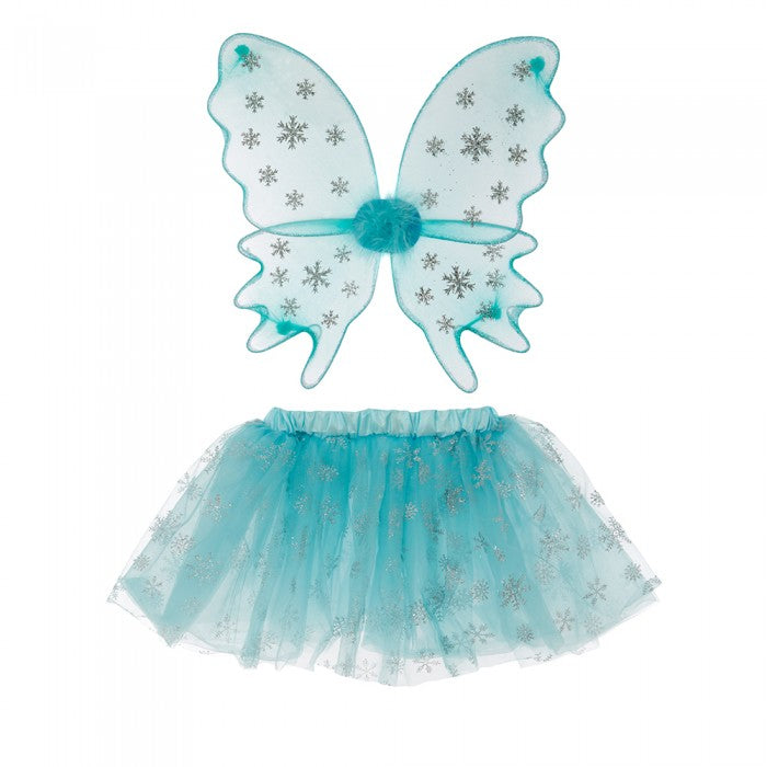 Girls Fairy Dress Up Set - Blue Snowflake baaklon Girls Fairy Dress Up Set - Blue Snowflake baaklon