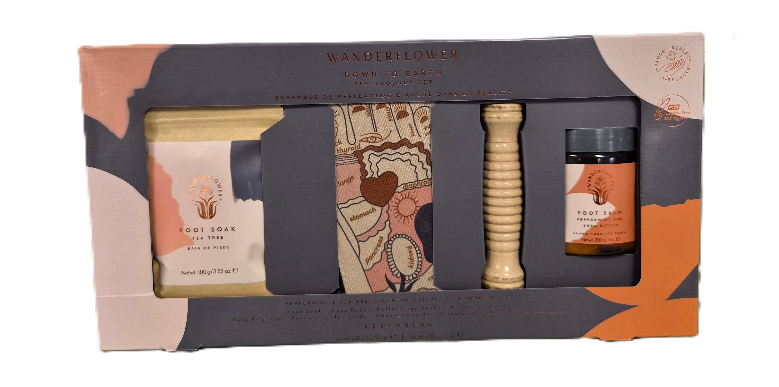 Wanderflower Down To Earth Reflexology Set – A Simple Way to Relax and Care for Your Feet