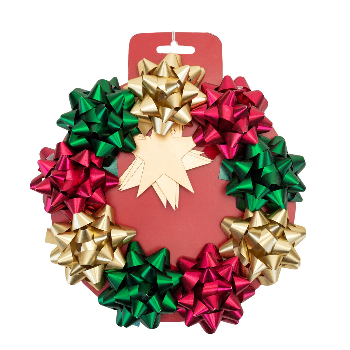 Christmas Gift Wrap Set Gold, Red & Green