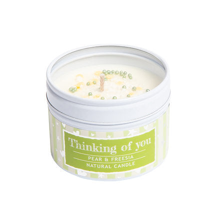 Thinking of You Natural Soy Wax Candle Gift - Pear & Freesia