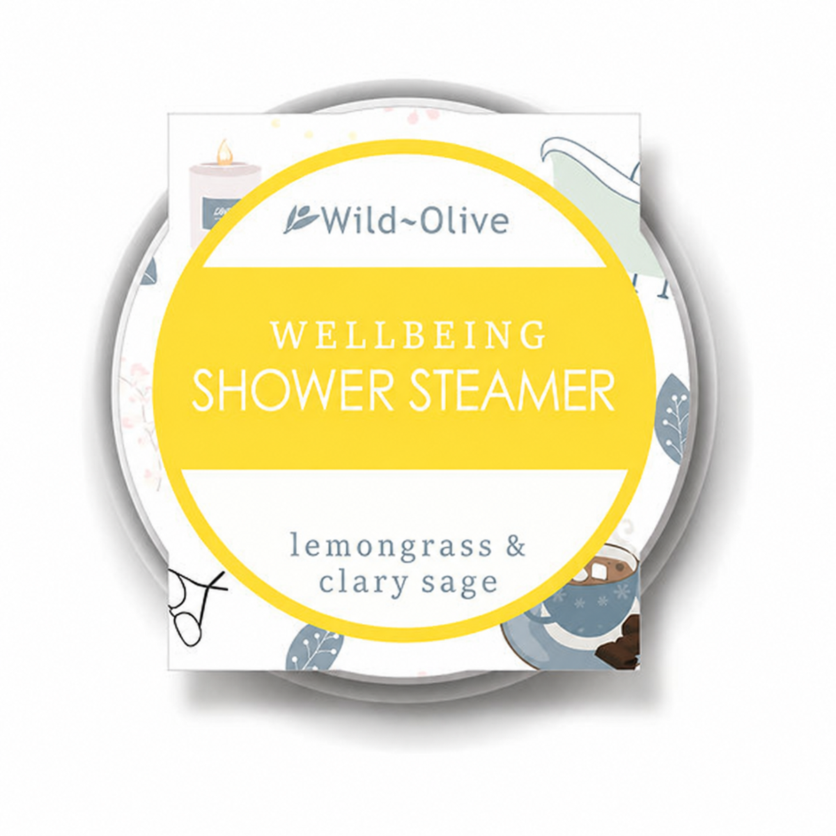 Wild Olive Shower Steamer – Lemongrass & Clary Sage