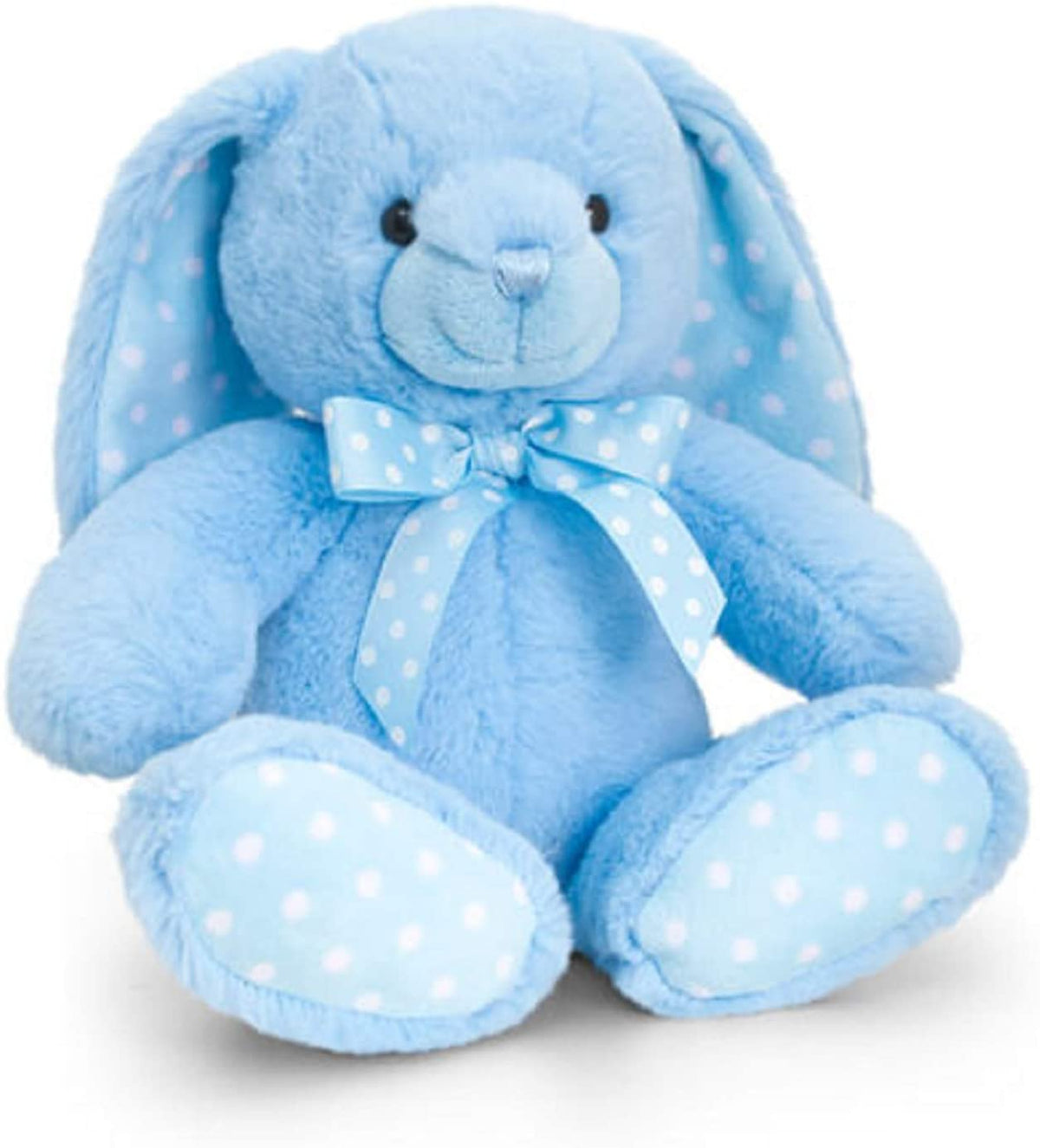 Keel Toys Plush Rabbit Soft Toy Blue 25 cm - Baby Boy Gift