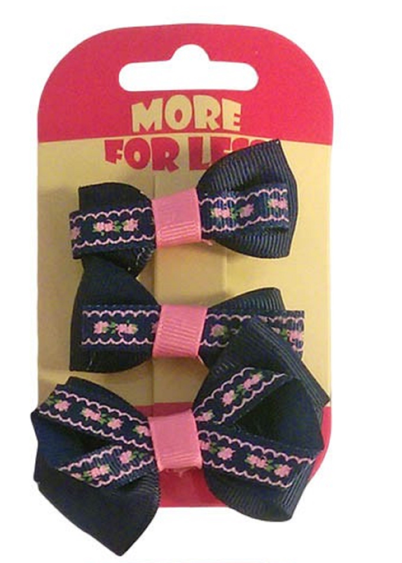 Girls Hair Bow Clips Set of 3