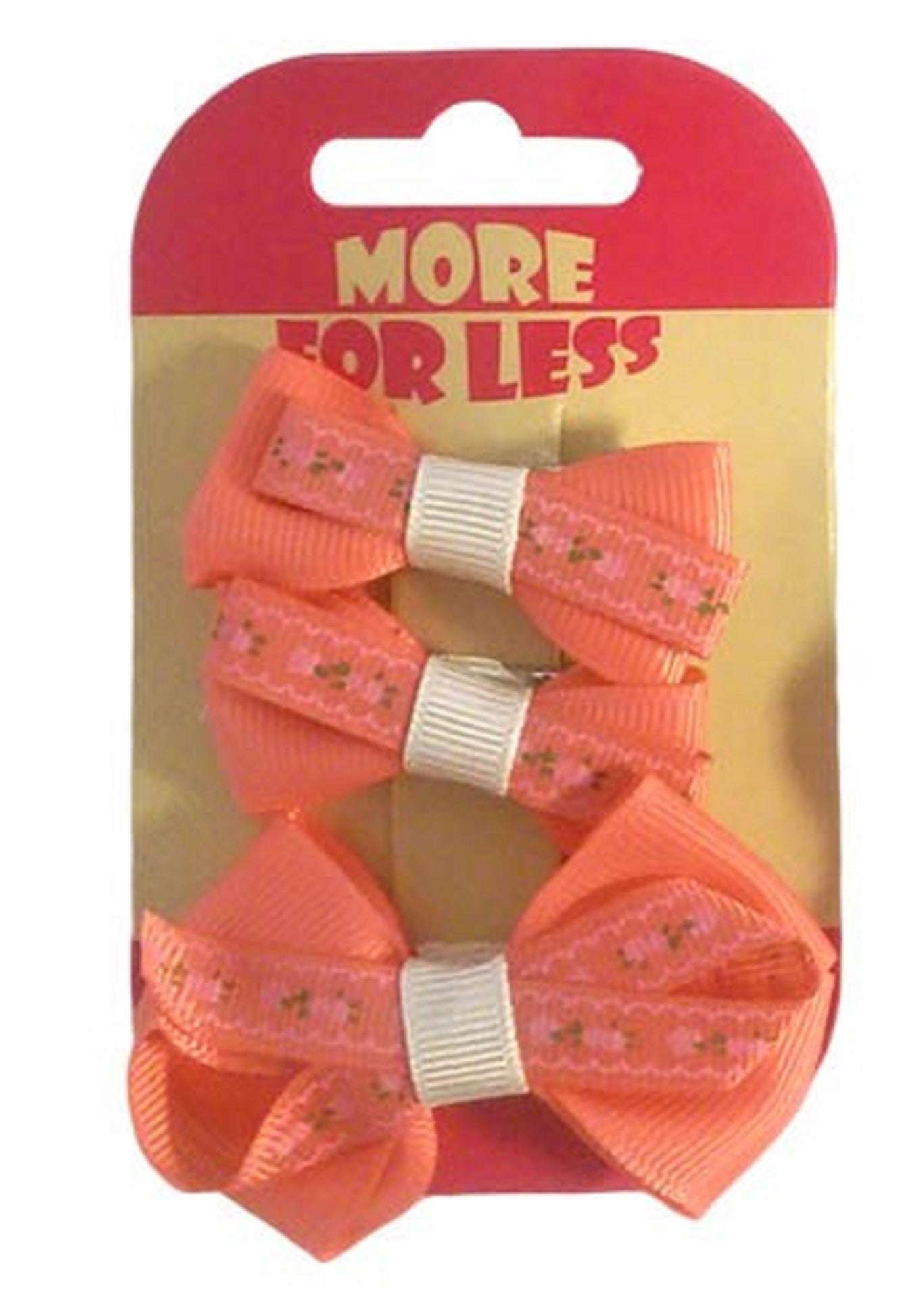 Girls Hair Bow Clips Set of 3