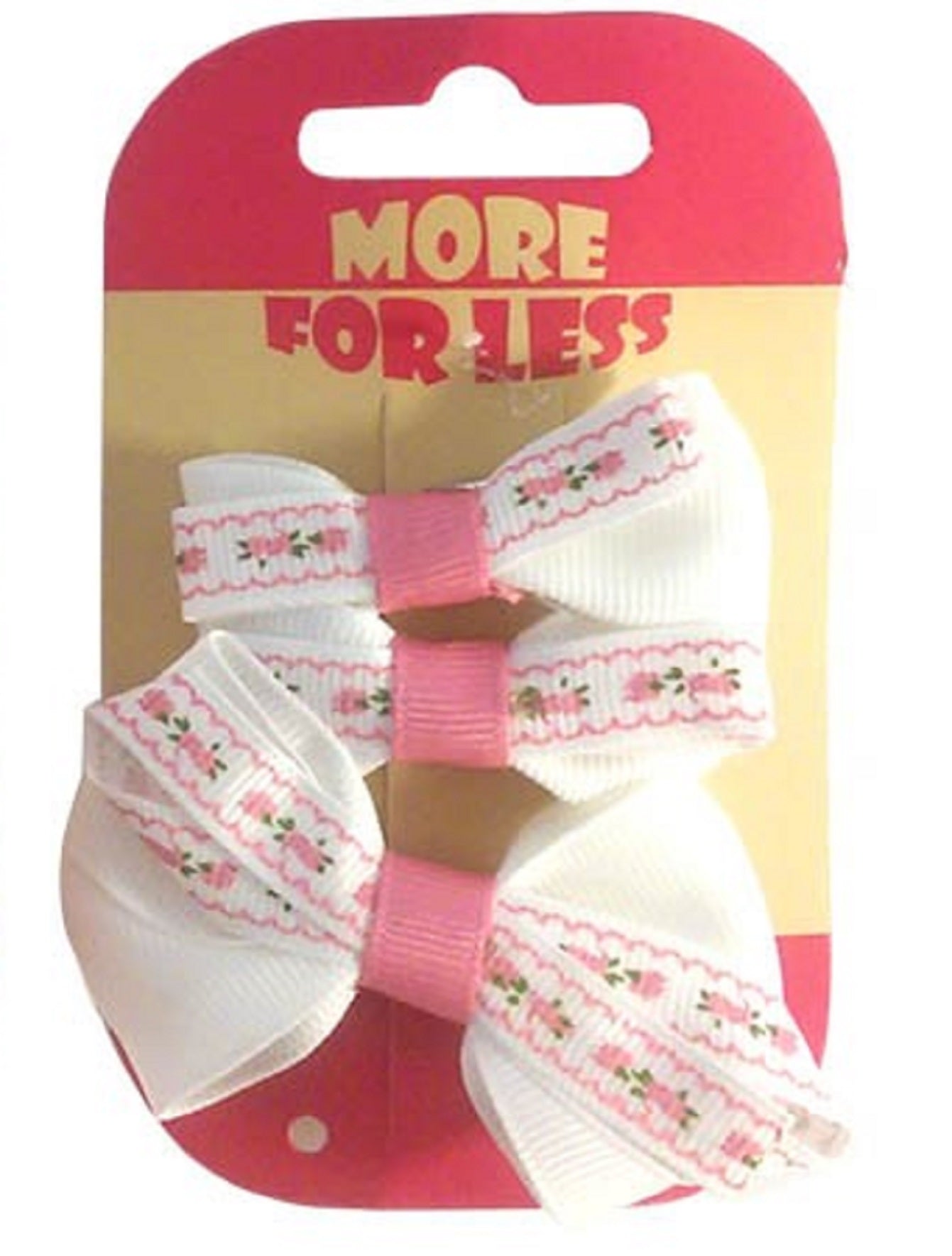 Girls Hair Bow Clips Set of 3