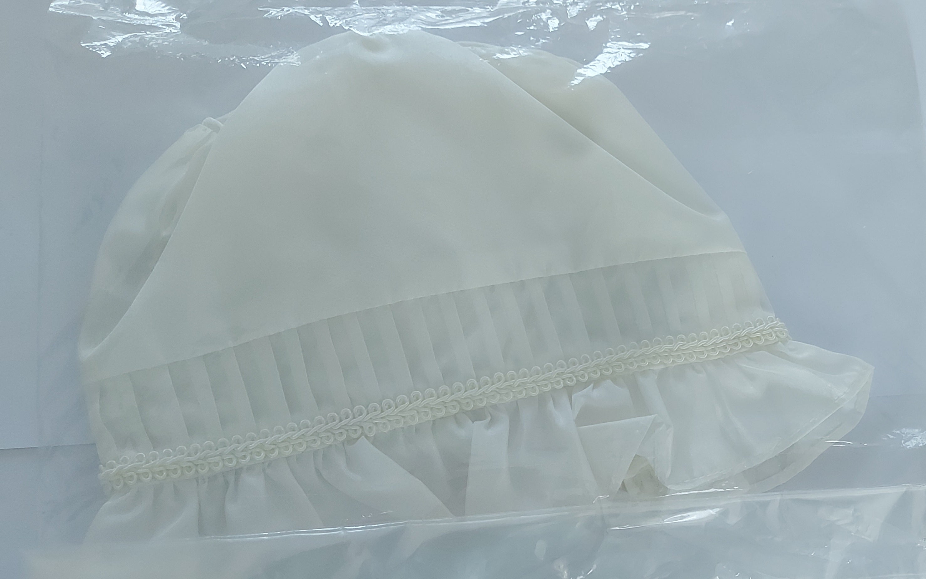 Sarah Louise Ivory Long Christening Robe with Matching Bonnet & Slip 3 Months