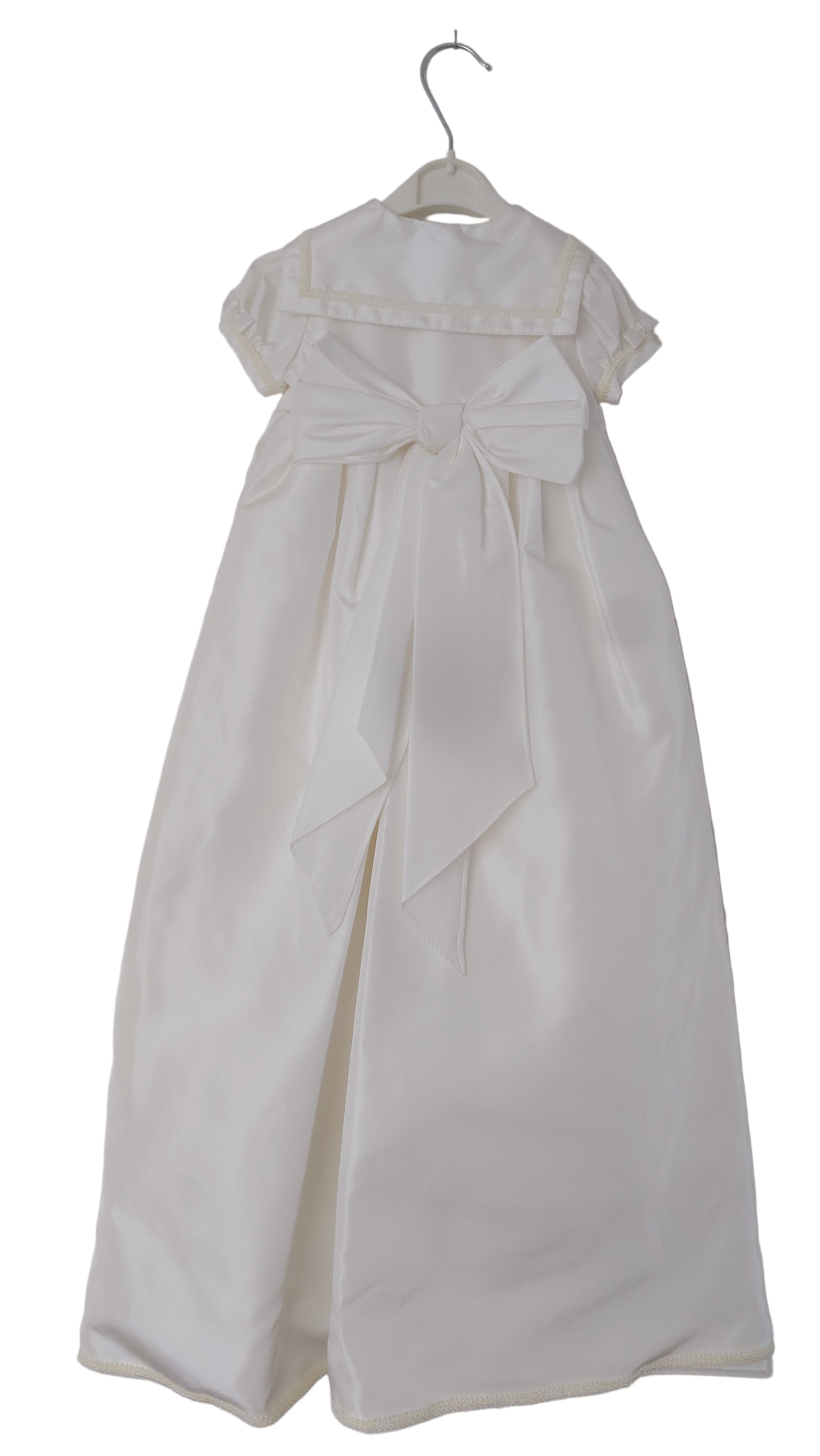 Sarah Louise Ivory Long Christening Robe with Matching Bonnet & Slip 3 Months