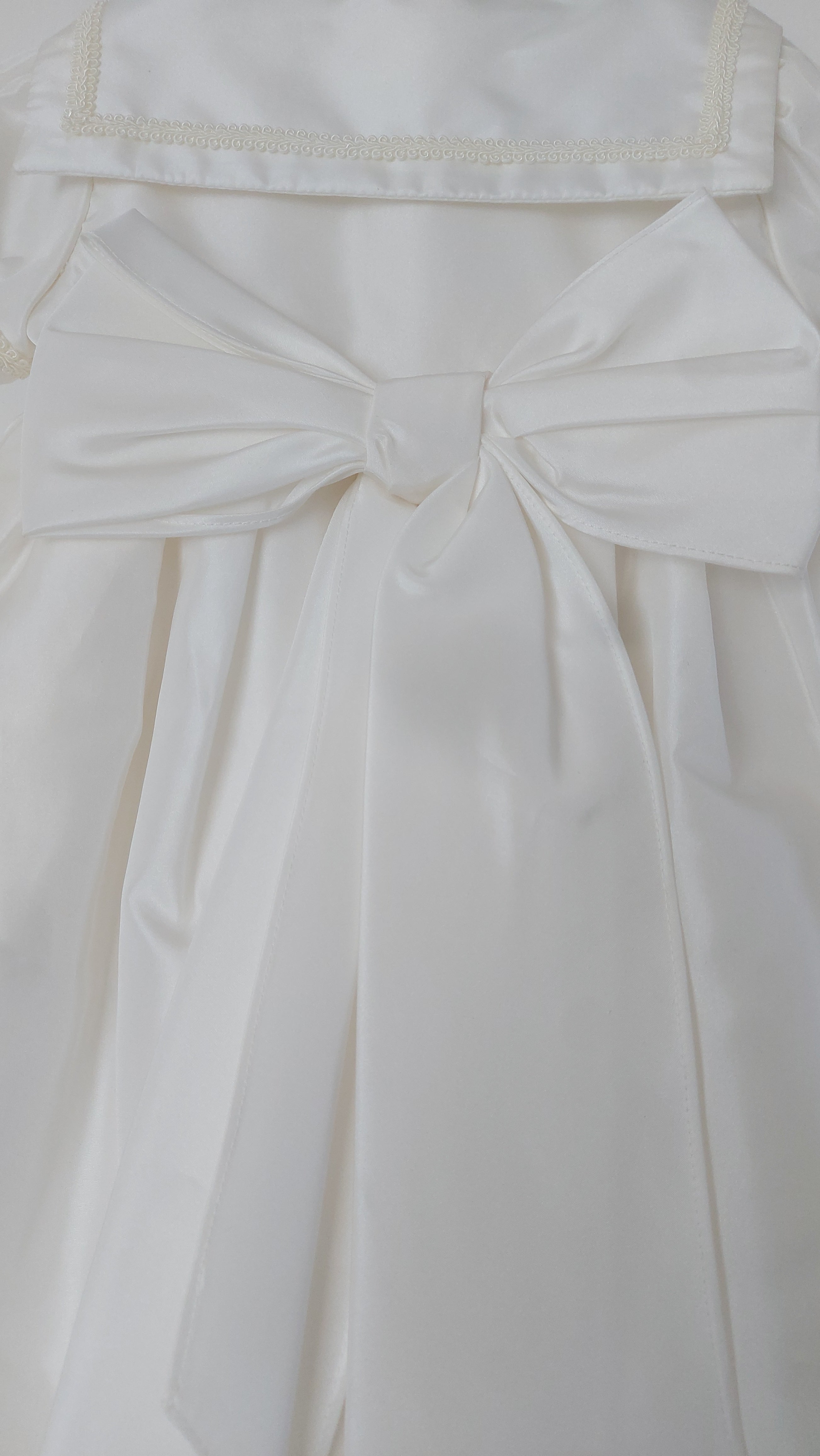 Sarah Louise Ivory Long Christening Robe with Matching Bonnet & Slip 3 Months