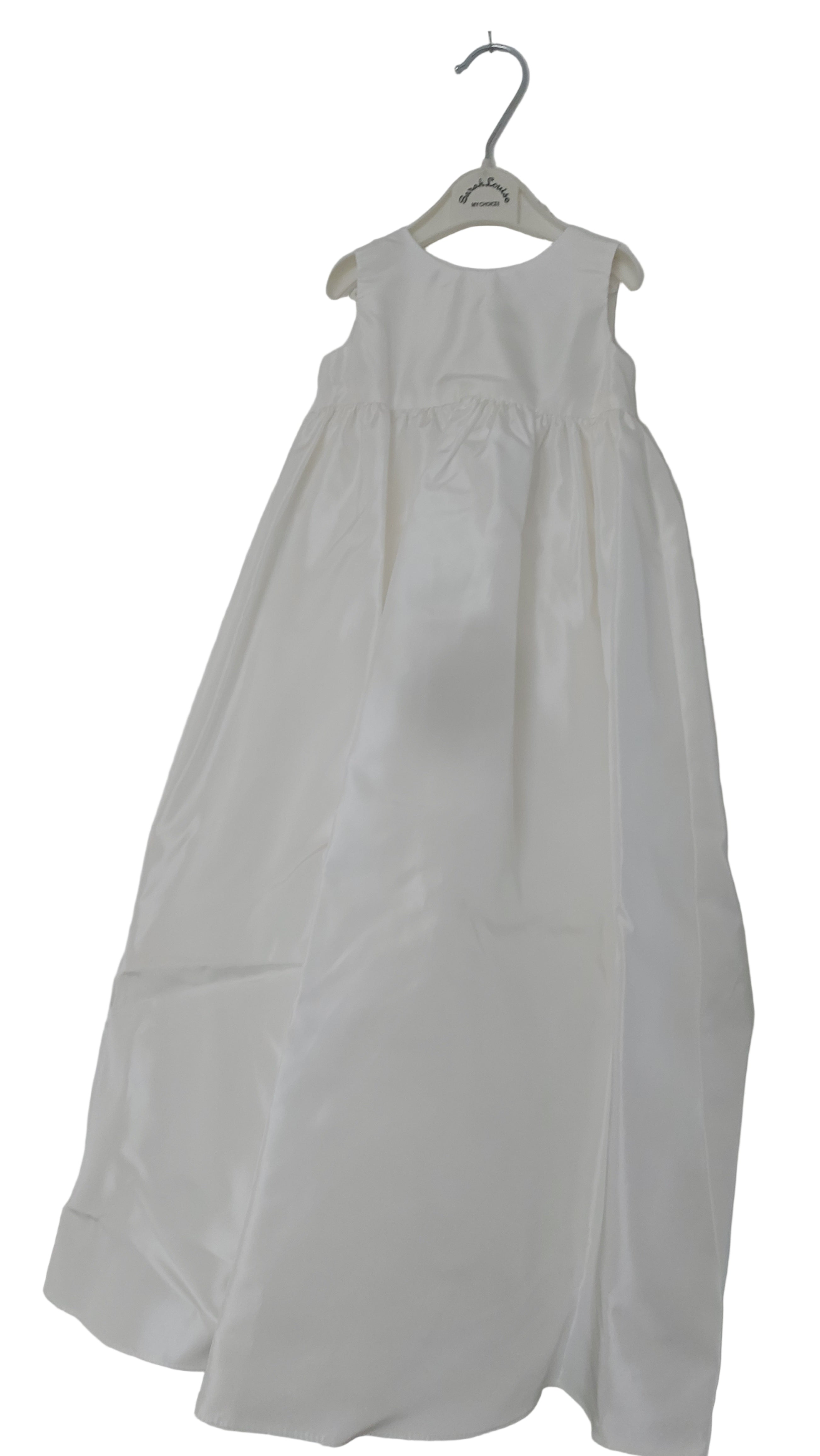 Sarah Louise Ivory Long Christening Robe with Matching Bonnet & Slip 3 Months