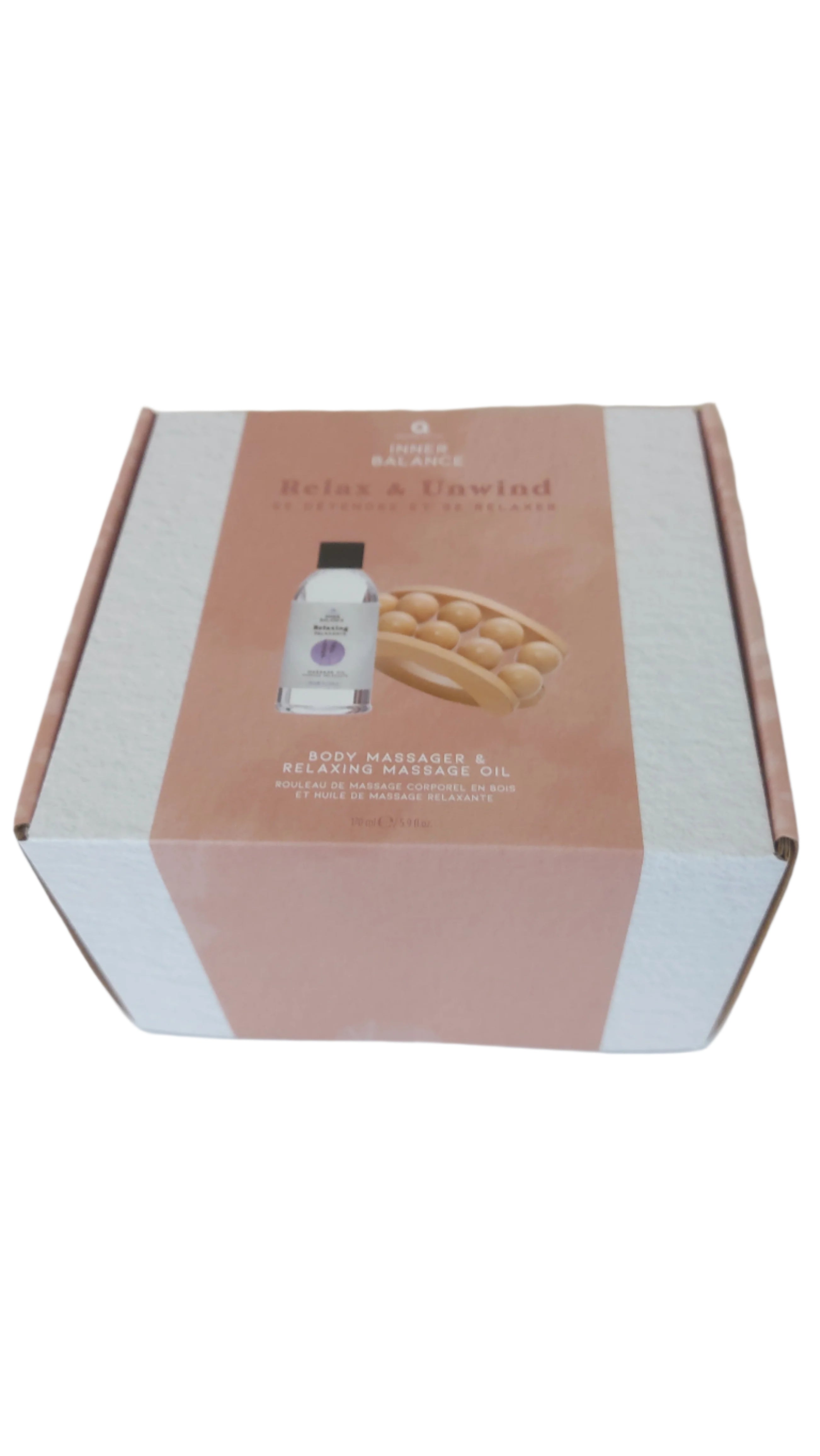 Relax And Unwind Body Massager & Relaxing Massage Oil Pamper Set - Inner Balance