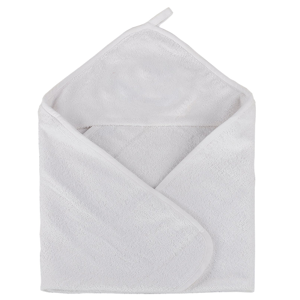 Junior Joy Baby Hooded Towel White