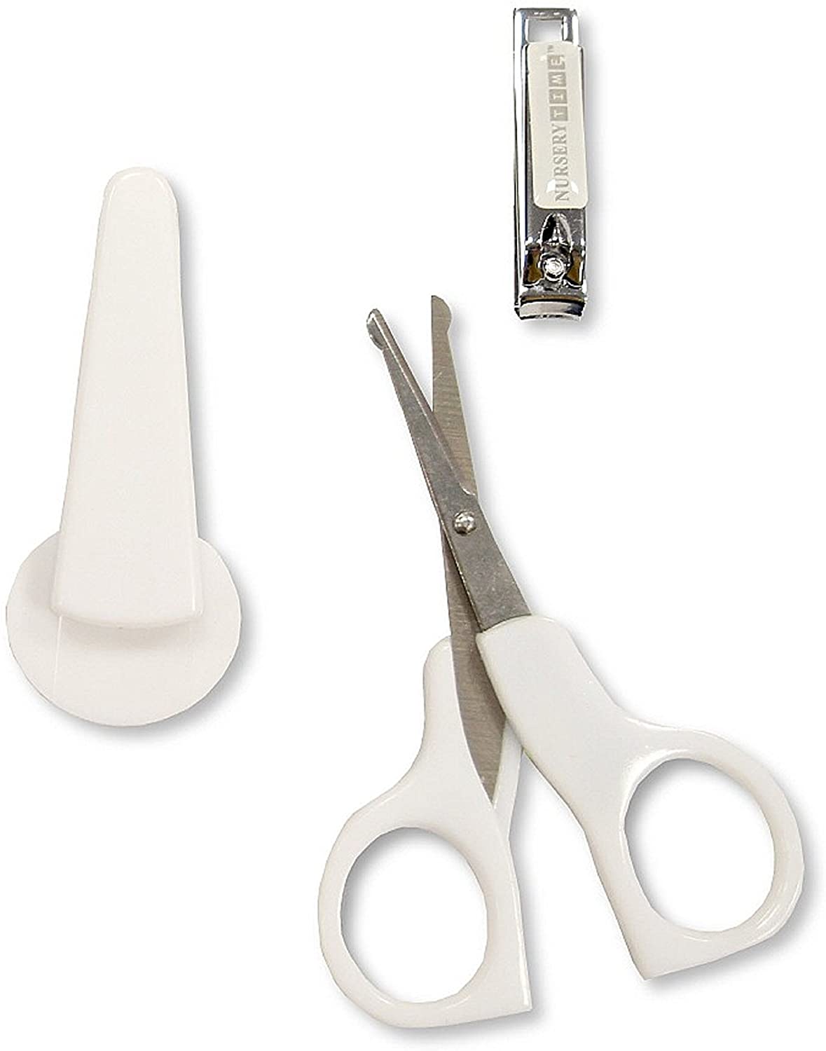 Baby Nail Clippers And Scissors Grooming Kit White
