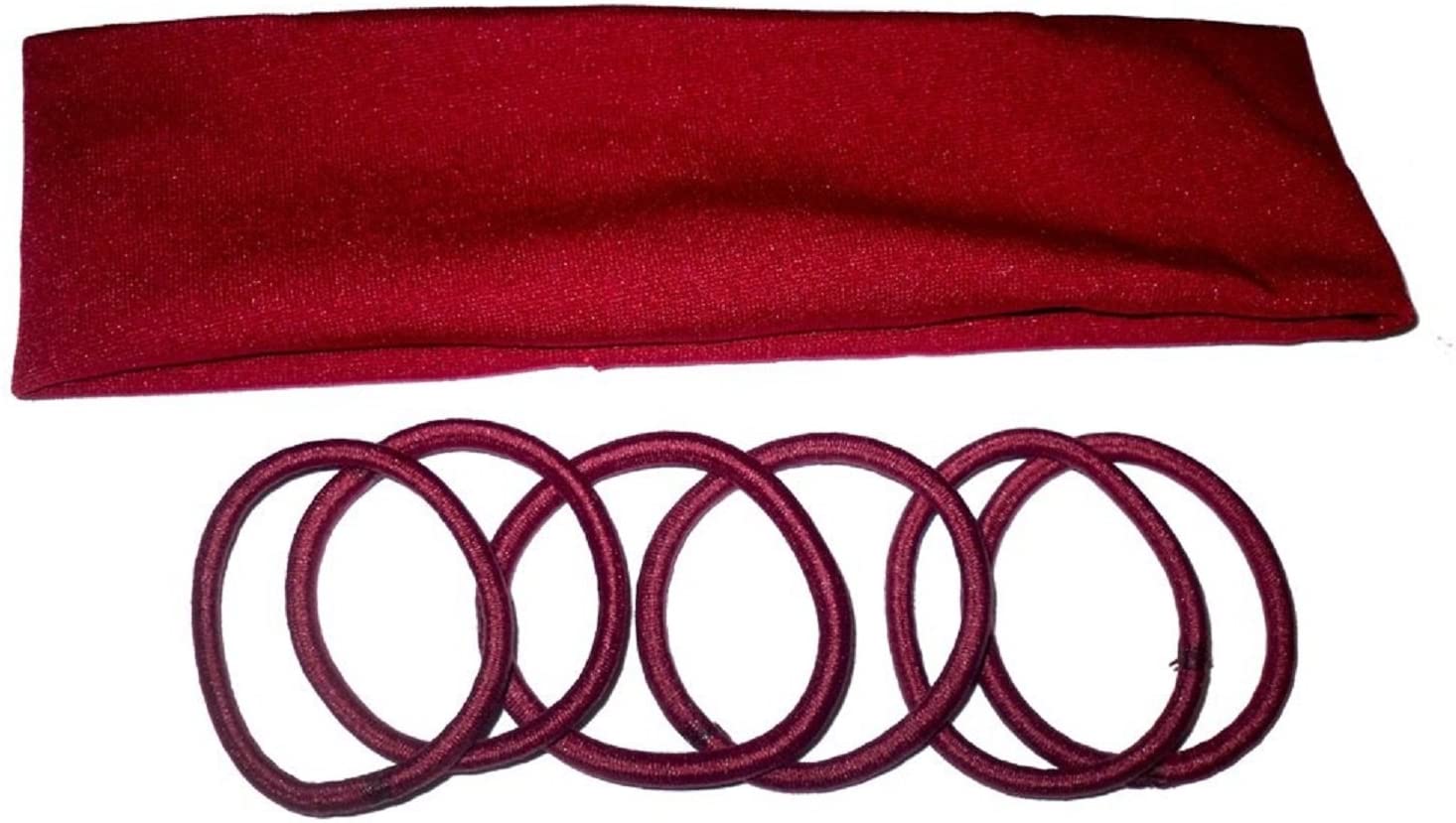 Back To School Girls Hair Accessories Set Burgundy