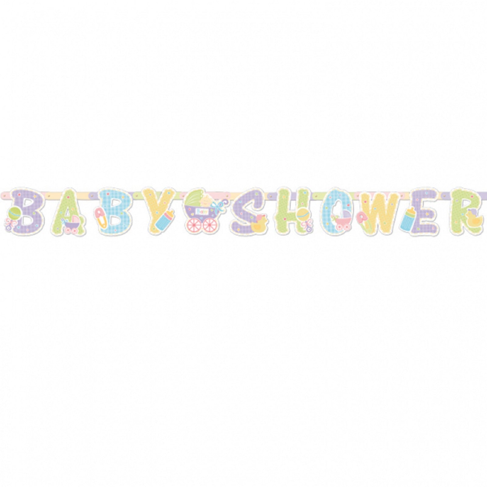 Tiny Bundle Baby Shower Letter Banner