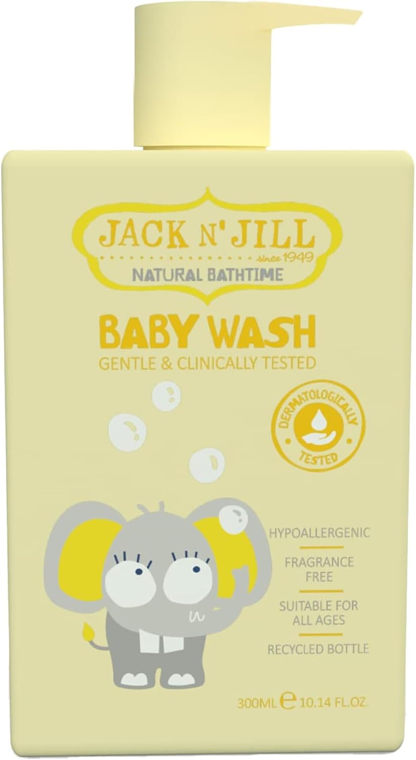 Jack N' Jill Natural Baby Wash 300ml Fragrance Free