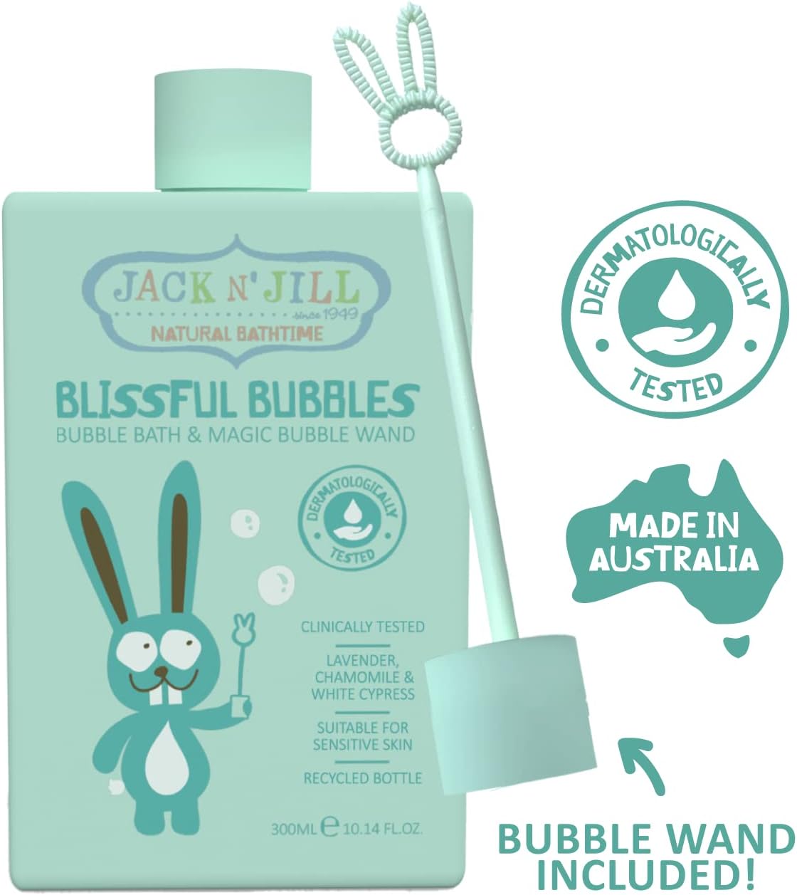Jack N' Jill Blissful Bubbles Bubble Bath with Bubble Wand 300ml