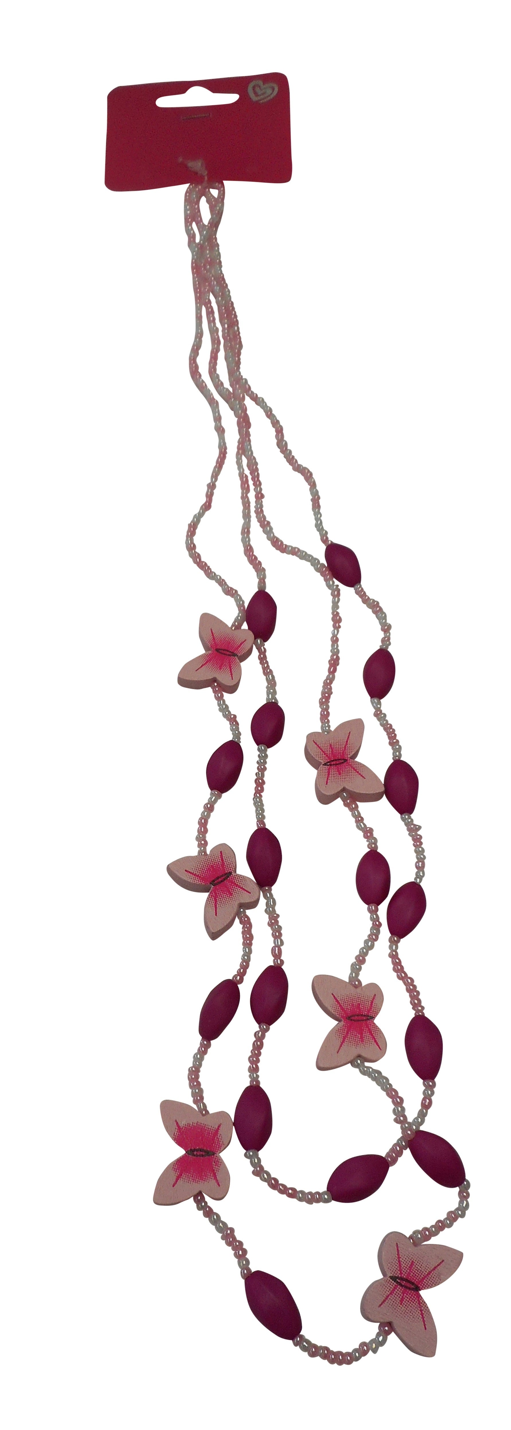 Girls Butterfly Beads Necklace