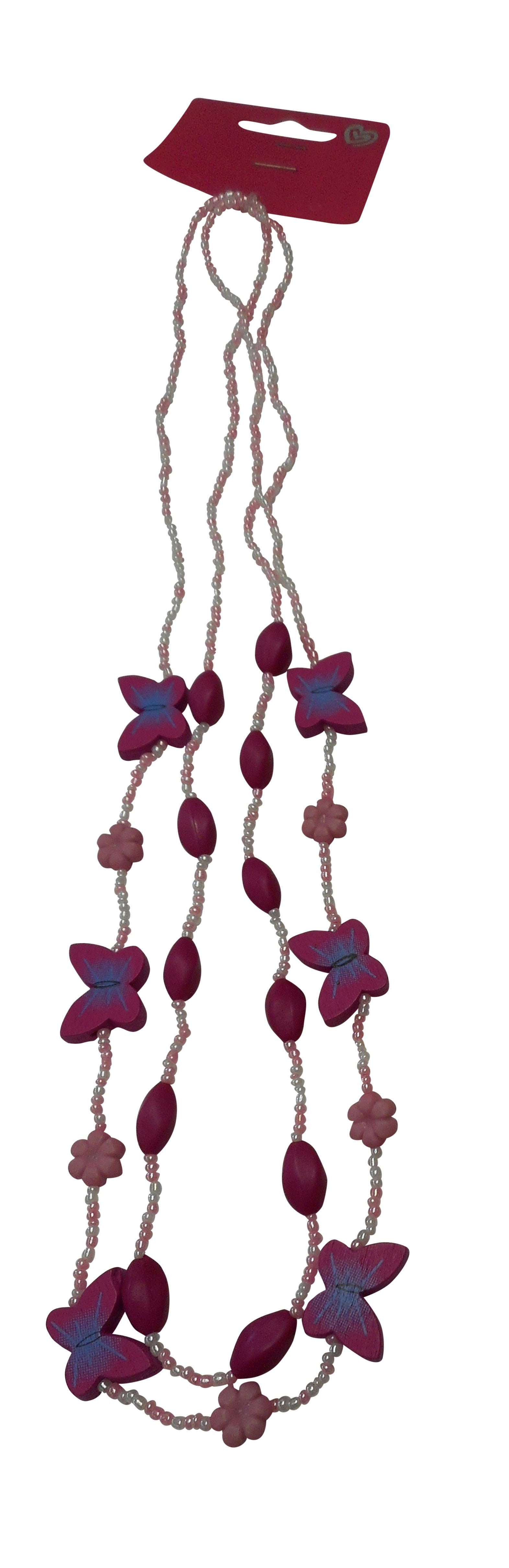 Girls Butterfly Beads Necklace