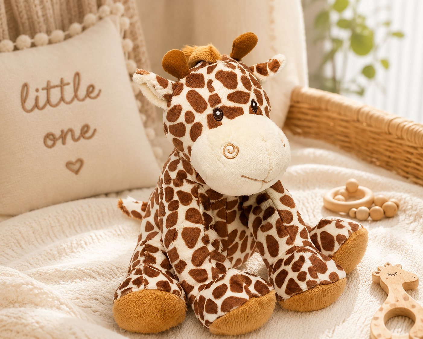 Giraffe Soft Toy Rattle - Baby Gift