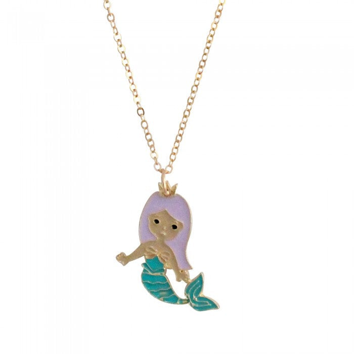 Girls Mermaid Pendant Necklace