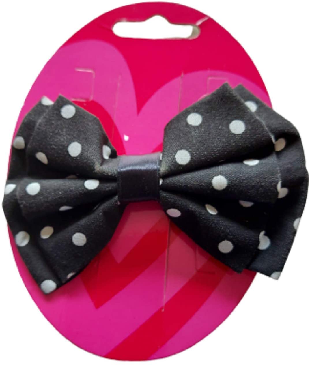 Polka Dots Hair Clip Black