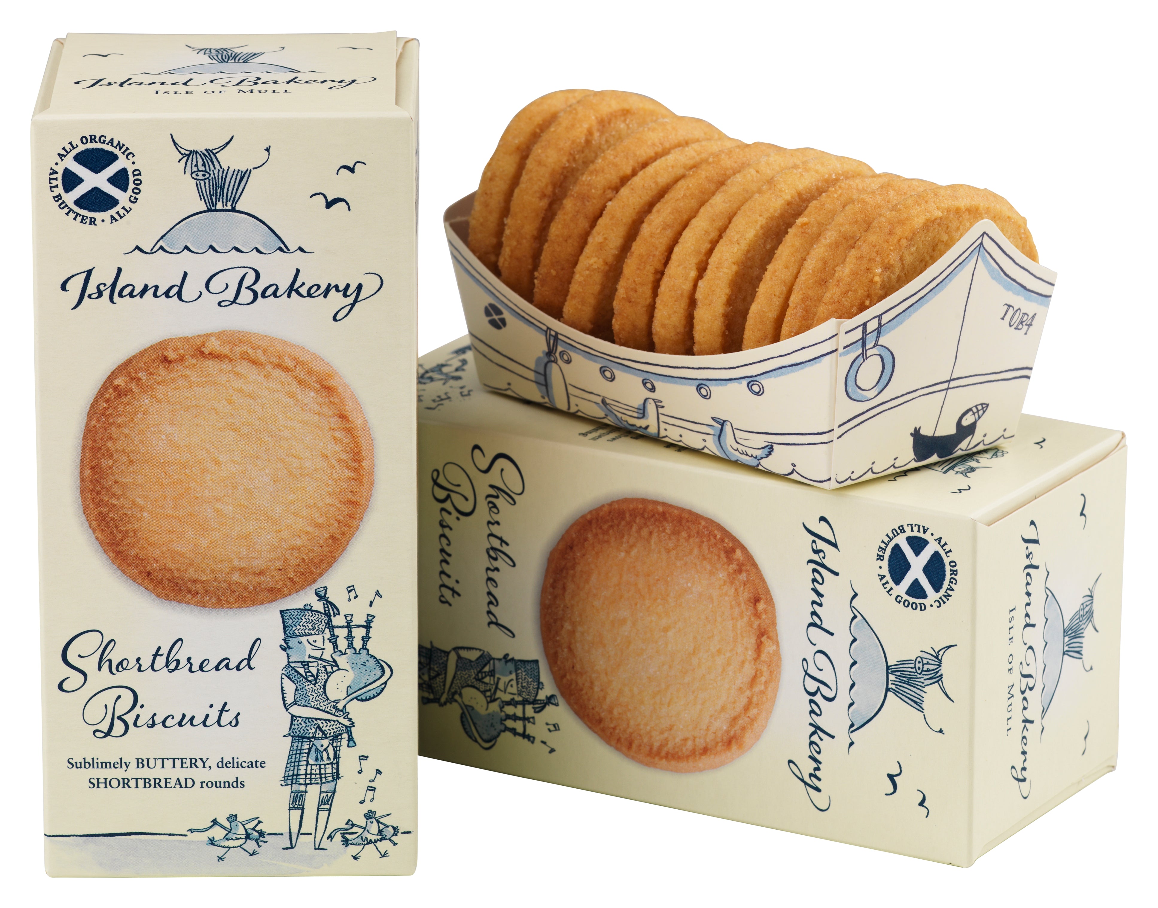 Island Bakery Organic All Butter Shortbread Biscuits 125g | Traditional Scottish Shortbread