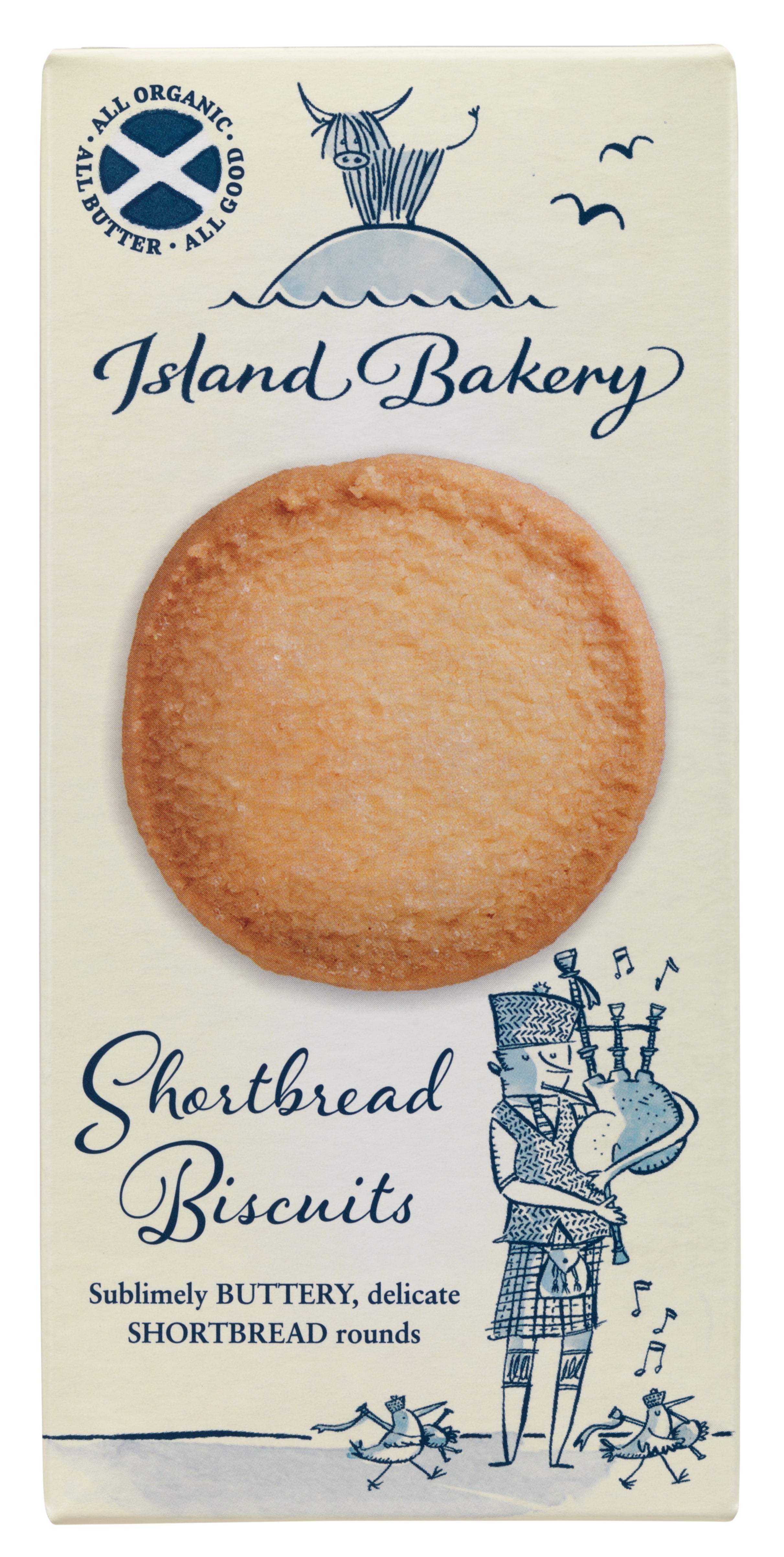 Island Bakery Organic All Butter Shortbread Biscuits 125g | Traditional Scottish Shortbread
