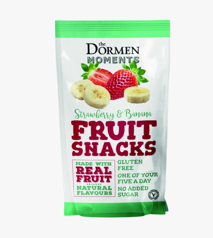 The Dormen Moments Strawberry & Banana Fruit Snacks 40g | Gluten Free Vegan