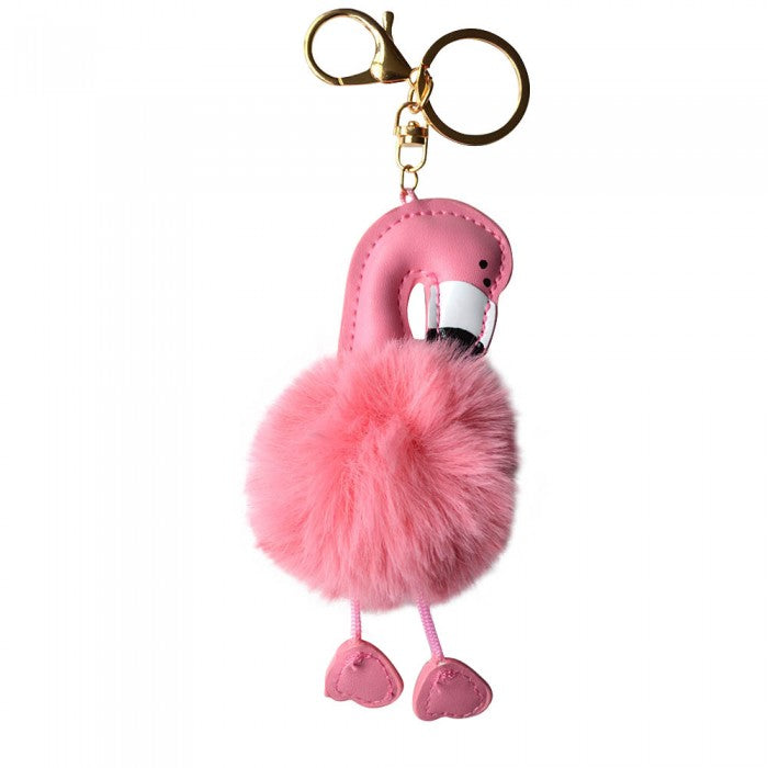 Flamingo Keyring - Pink