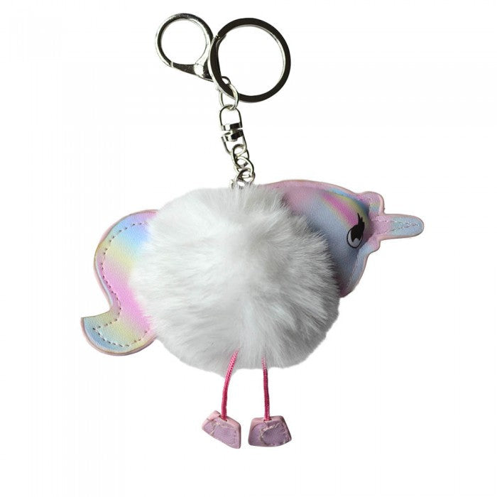 Unicorn Keyring - White