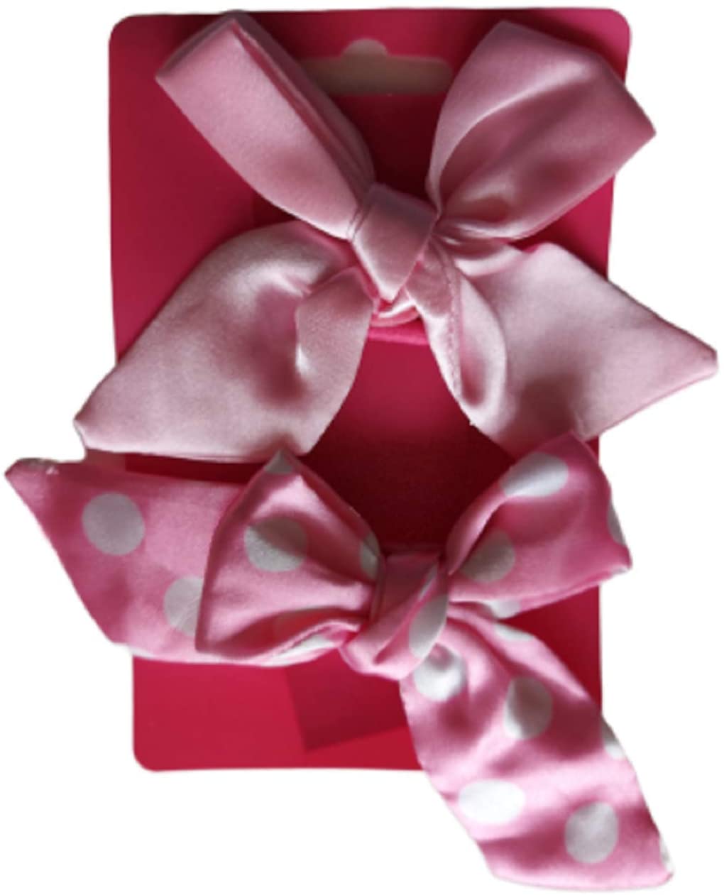 Pack of 2 Bow Hairbands Pink