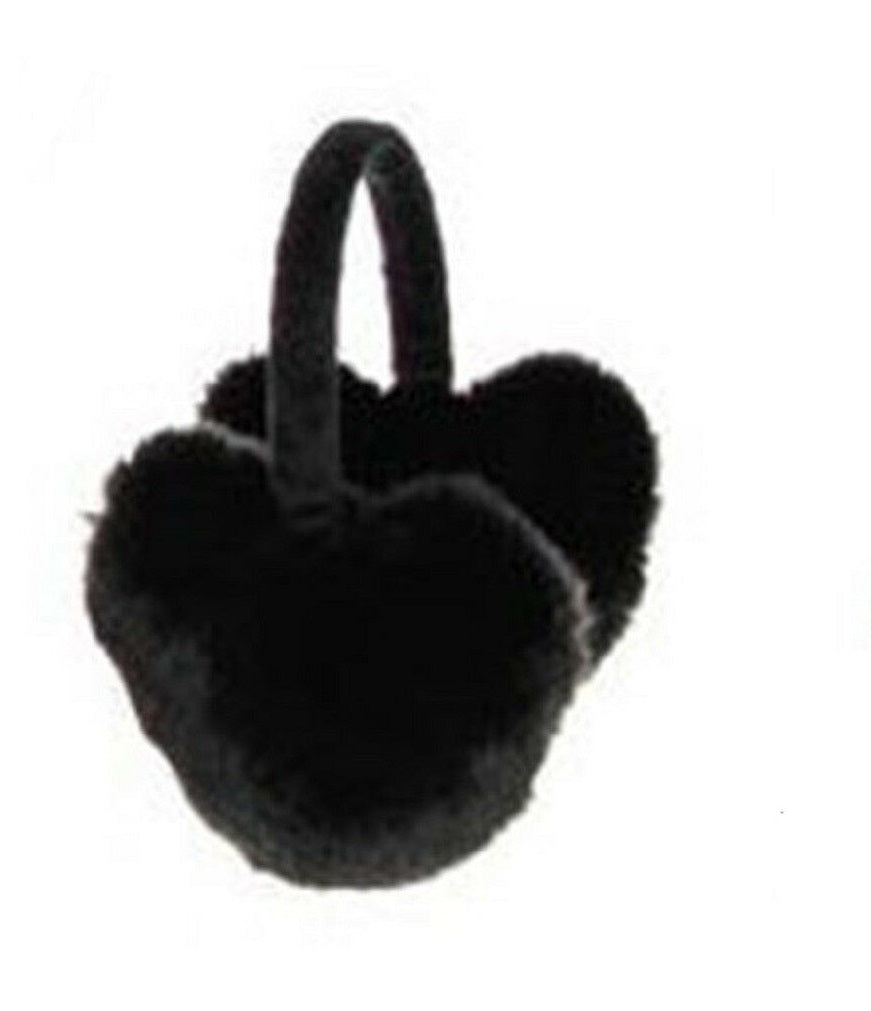 Fluffy Winter Earmuffs Black