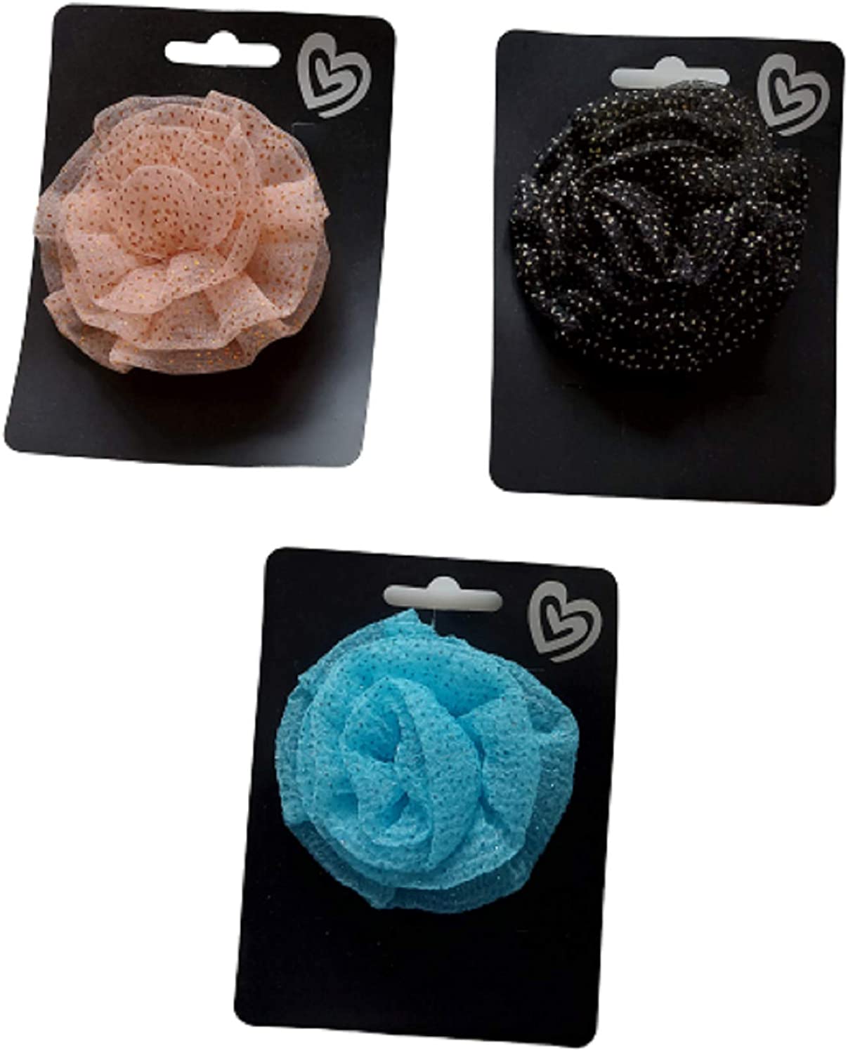 Glitter Flower Hair Clip