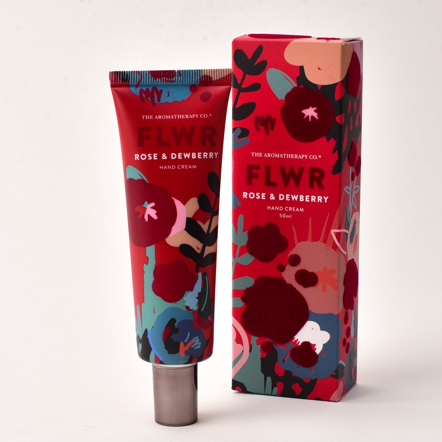 FLWR Rose & Dewberry Hand Cream 50ml - The Aromatherapy Co