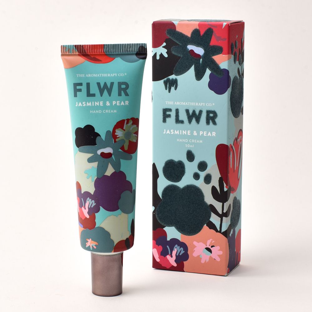 FLWR Jasmine & Pear Hand Cream 50ml - The Aromatherapy Co
