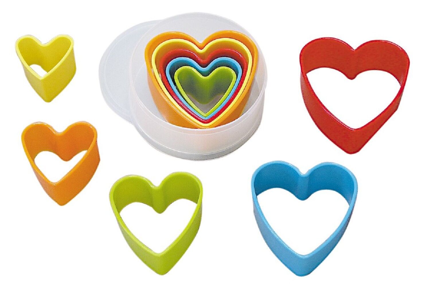 Memory Making Hearts Cookie Biscuit Cutters Set - Pack of 5
