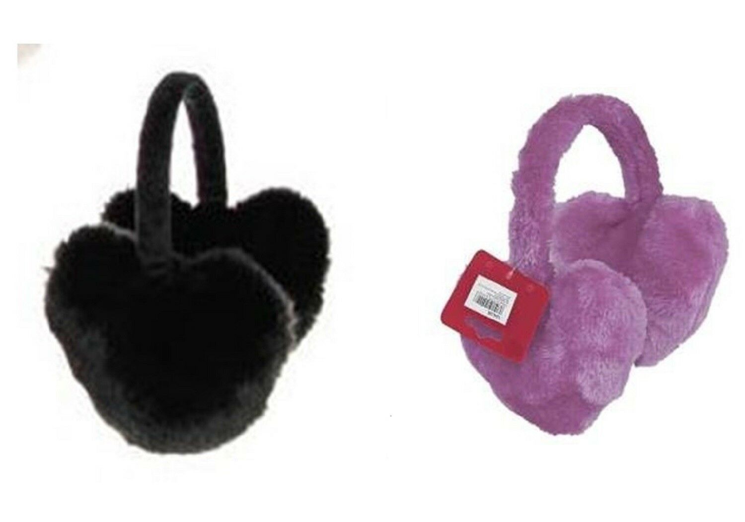 Fluffy Winter Earmuffs Black