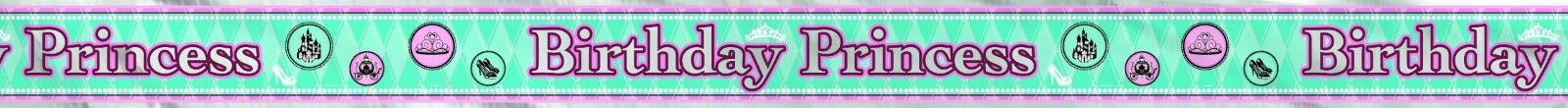 Birthday Princess Foil Party Banner 12 ft (3.65 m)