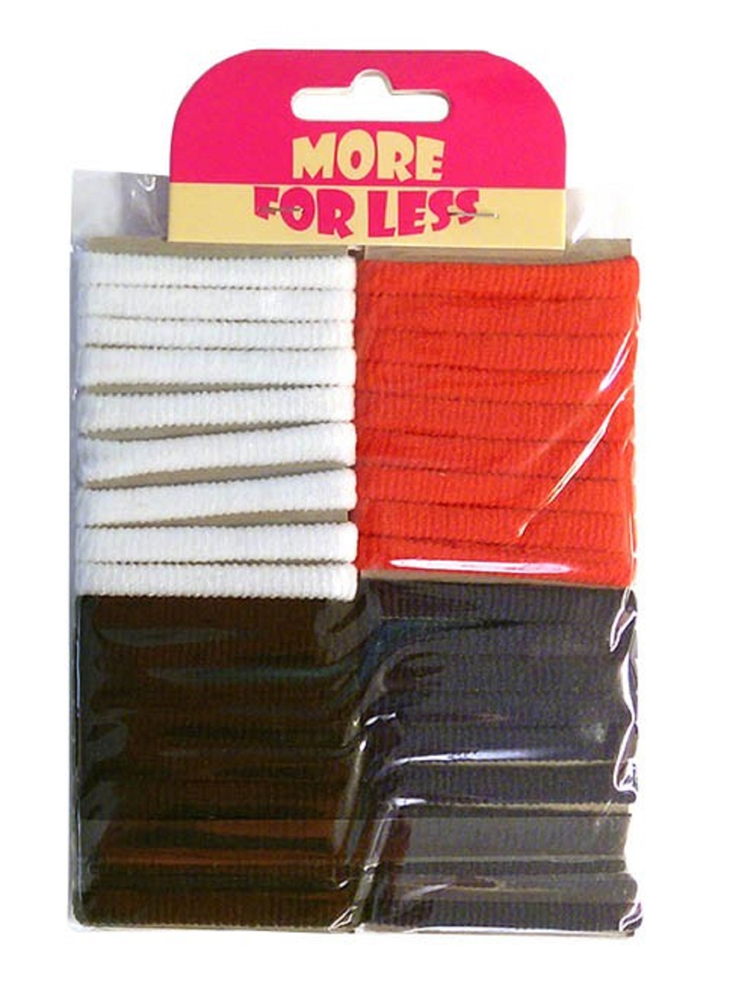 36 x Soft Hair Bands Ponios Hair Ties Ponytail Holders - Assorted Colours