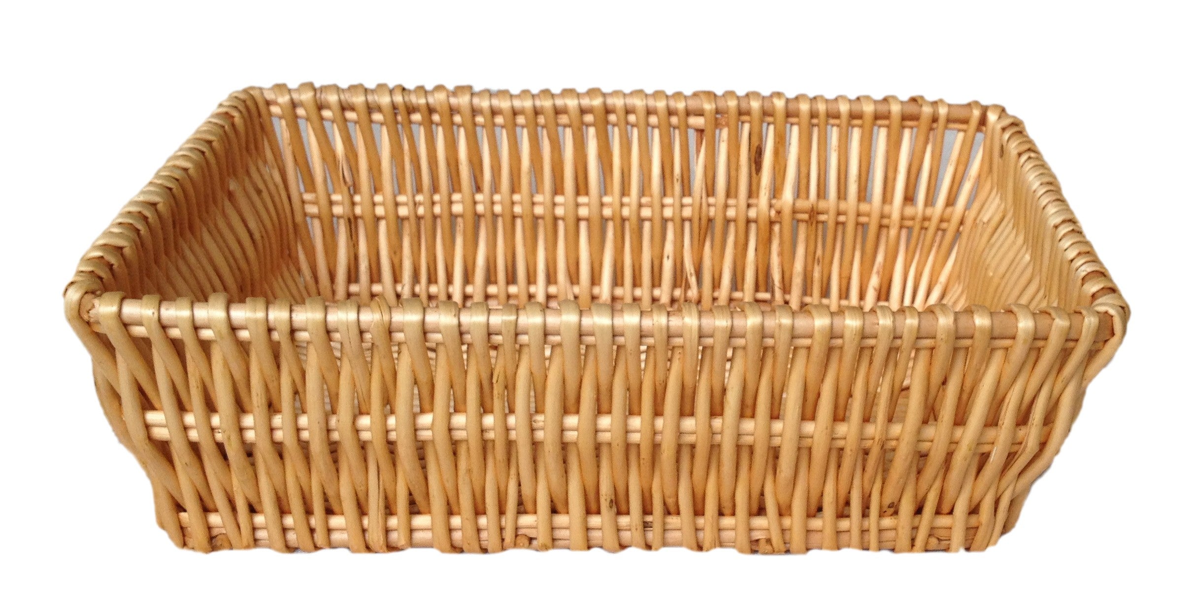 Large Rectangular Willow Basket Tray Storage Display Hamper Basket 39cm