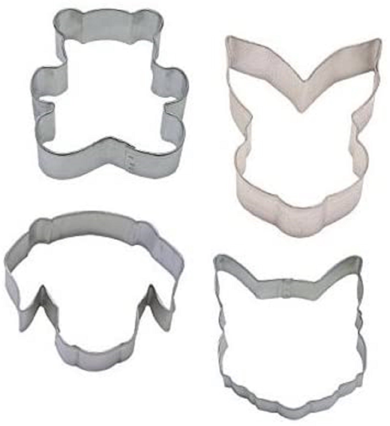 Pack of 4 Animal Shapes Sandwich Cutters