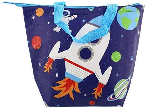 Tri-Coastal Insulated Lunch Tote Bag For Kids - Space Design