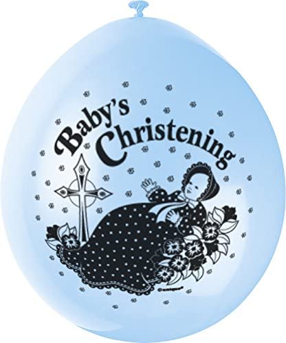 Pack of 10 Latex Blue Christening Balloons