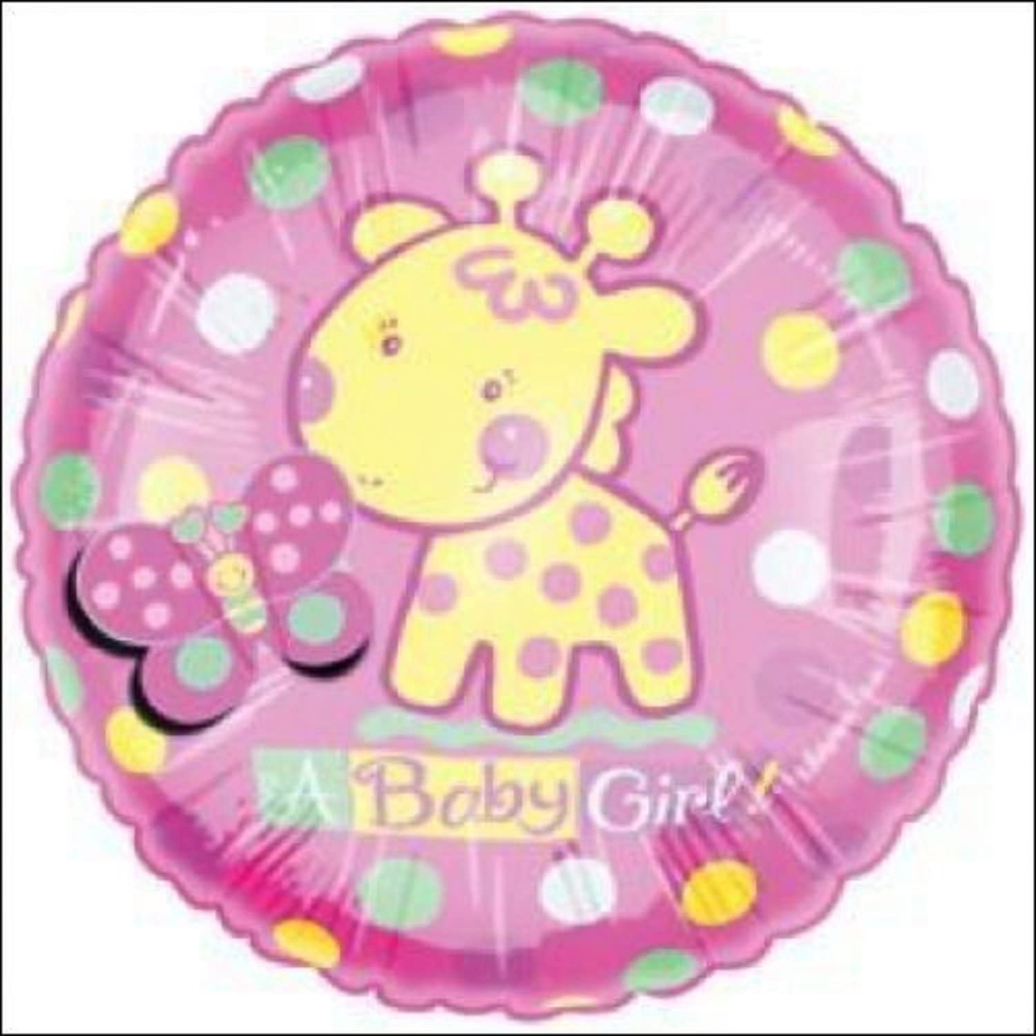 Baby Girl Balloon with Attachable Flitters 20"