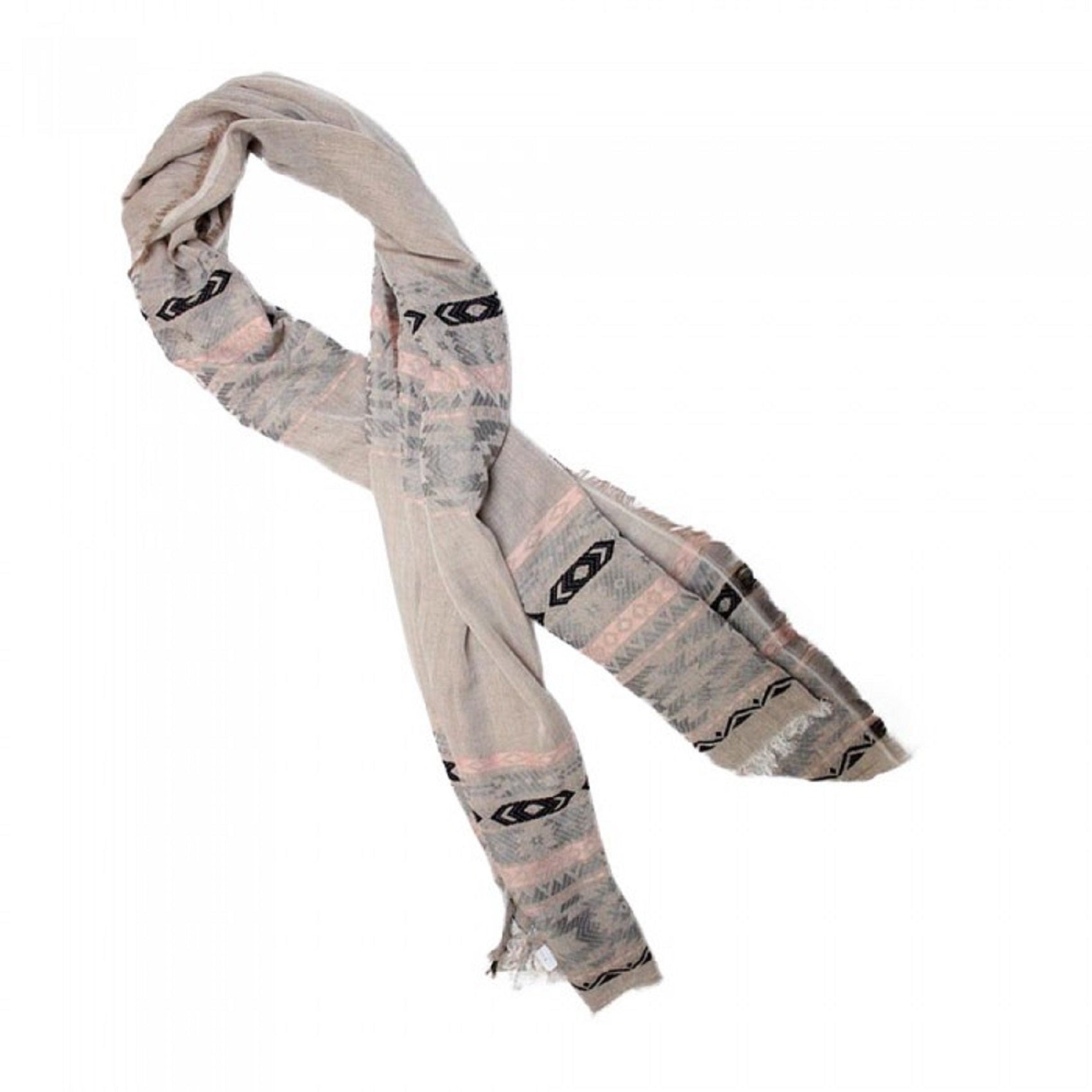 Pink Pattern Scarf